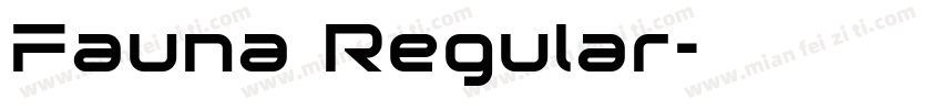 Fauna Regular字体转换